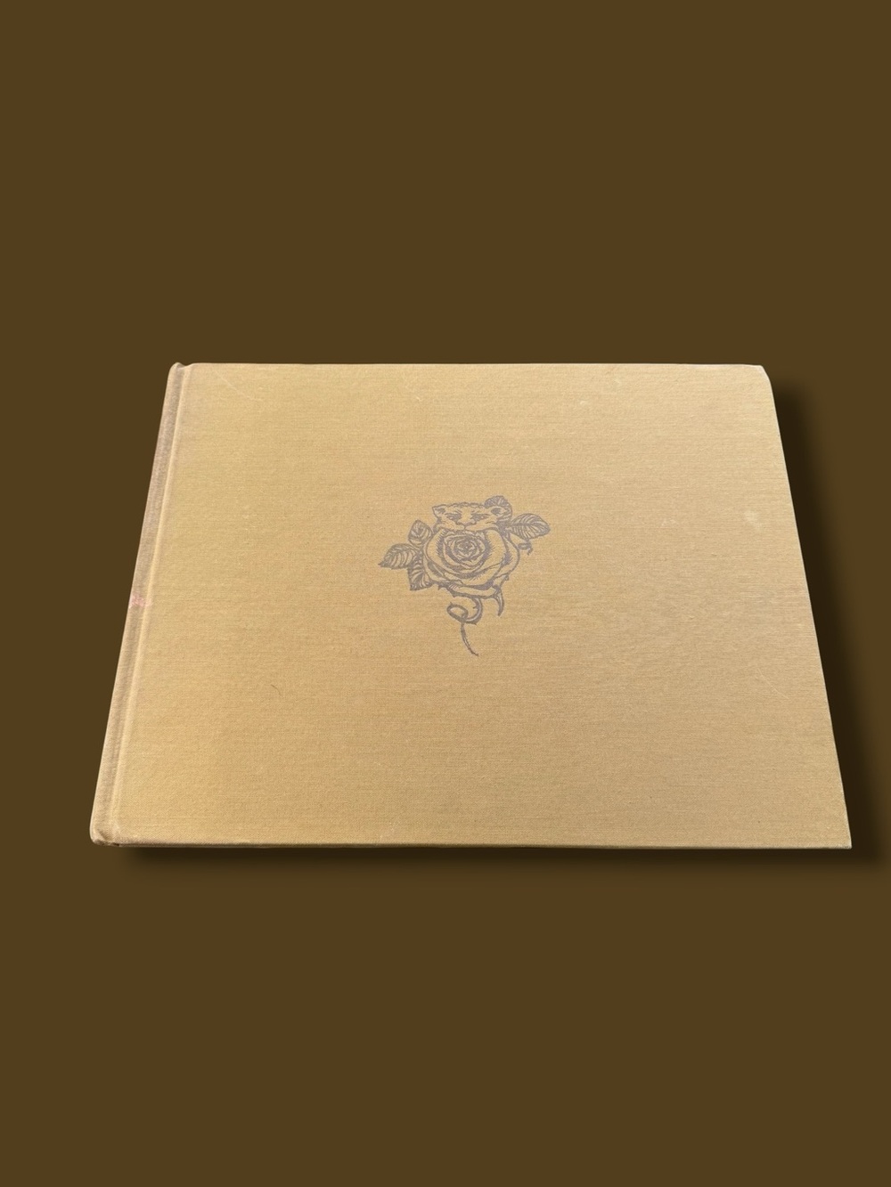 Vintage Rose Embossed Hardcover Book - beauty and the beast
